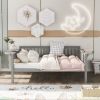 Full size Daybed; Wood Slat Support; Gray