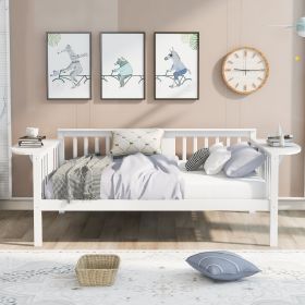 Full size Daybed; Wood Slat Support; White