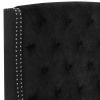 Eva - Queen Headboard, Footboard - Black