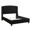 Eva - King Headboard, Footboard - Black
