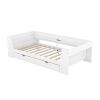 Twin Size Daybed with Shelves, Drawers and Built-In Charging Station, White