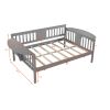 Full size Daybed; Wood Slat Support; Gray