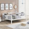 Full size Daybed; Wood Slat Support; White