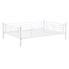 Full-Full-Full Metal Triple Bed with Built-in Ladder, Divided into Three Separate Beds,White(OLD SKU:LP000297AAK)