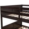 Full Over Full Bunk Bed with Twin Size Trundle, Espresso (old sku: LP000250AAP )