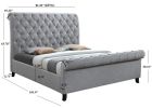Kate - King Headboard - Pearl Silver