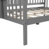 Full size Daybed; Wood Slat Support; Gray