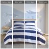 Cotton Cabana Stripe Reversible Quilt Set with Shark Reverse