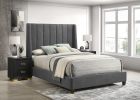 Agnes - King Headboard And Footboard - Charcoal