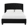 Eva - Queen Headboard, Footboard - Black