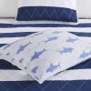 Cotton Cabana Stripe Reversible Quilt Set with Shark Reverse