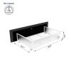Vera Queen Size Gray Linen Upholstered Platform Bed with Patented 4 Drawers Storage, Square Stitched Button Tufted Headboard, Wooden Slat Mattress Sup