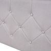Full Size Upholstered Platform Bed with Storage Headboard, LED, USB Charging and 2 Drawers, Beige