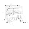 Full-Over-Full-Over-Full Triple Bed with Built-in Ladder and Slide , Triple Bunk Bed with Guardrails, White(OLD SKU :LP000052AAK)