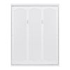 Queen Size Murphy Bed Wall Bed with Shelves,White