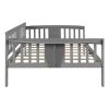 Full size Daybed; Wood Slat Support; Gray