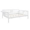 Full size Daybed; Wood Slat Support; White