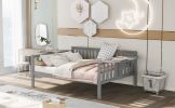 Full size Daybed; Wood Slat Support; Gray