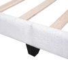 Teddy Fleece Twin Size Upholstered Daybed with Carton Ears Shaped Headboard, White