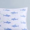 Cotton Cabana Stripe Reversible Quilt Set with Shark Reverse