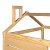 Twin Size House Bed Wood Bed with Twin Size Trundle