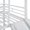 Twin Over Twin Metal Bunk Bed ,Metal Housebed With Slide